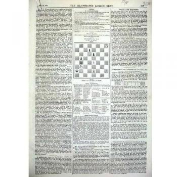 1874 Veintidós Páginas Ilustraron el Papel de las Noticias de Londres [Cocina y el Hogar]
