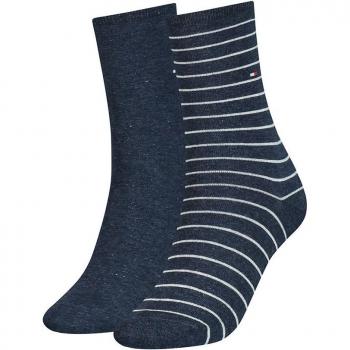 TOMMY HILFIGER Calcetines de Mujeres, paquete de 2 - Women's Patterned Styles 2P