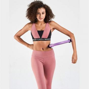 Anillo Fitness de Resistencia 38cm para Ejercicios de Gimnasia Quemagrasas - Entrenamiento Integral para Muslos, Pecho y Abdominales en Violeta