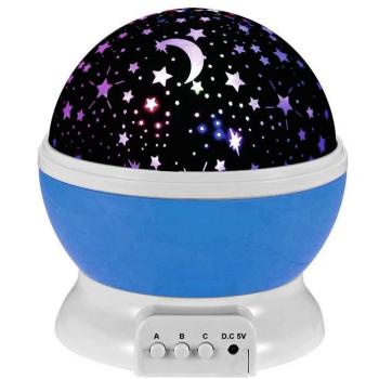 Lámpara de Noche,Sunvito Romántica Rotación de Estrellas Luna Cielo Proyector a Bebés Niños Dormitorios