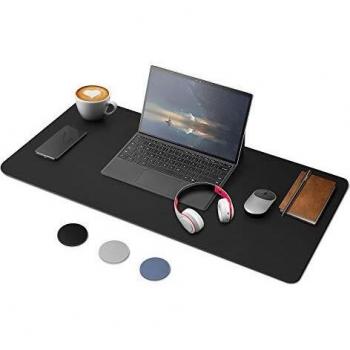 YOOFAN Alfombrilla de Escritorio de Doble Cara, Estera Protector de Escritorio Oficina de cuero PU, 80CM×40CM, Alfombrillas de ratón, Impermeable & Antideslizante Estera de Escritura