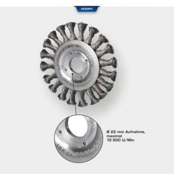 Cepillo de Disco de Alambre Ø 115 mm para Taladradora BT103102