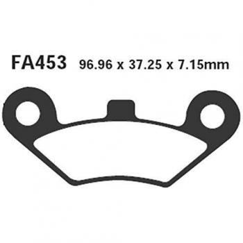 Juego de pastillas de freno EBC Brakes FA453R R rendimiento 732.25.17