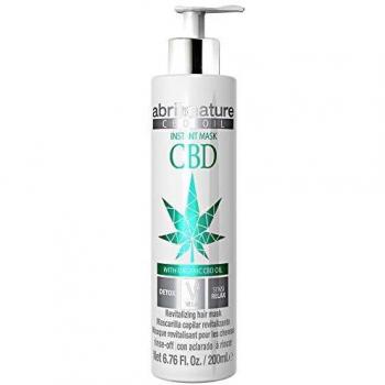 abril et nature | Mascarilla Capilar Detox y Relajante CBD INSTANT MASK | Acondicionador Profesional Peluquería CANNABIS | Vegano | Purificante y Relax 200ml