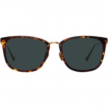 Linda Farrow CASSIN LFL1457 C2 Tortoiseshell Men's Sunglasses 55mm