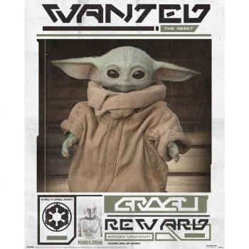 Mini póster (Grogu Wanted) The Mandalorian