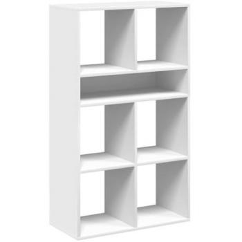 Estantería blanca de madera compuesta 66x31x112 cm
