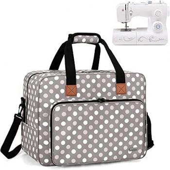 Luxja Bolsa para Máquina de Coser, Funda Maquina de Coser, Maleta Maquina Coser Organizador de Accesorios de Tejer