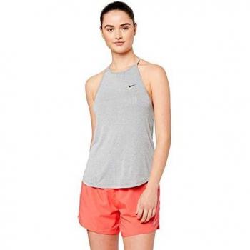 NIKE W NK Dry Tank ELASTIKA Stripe Tank, Mujer, Black/htr/Black, L