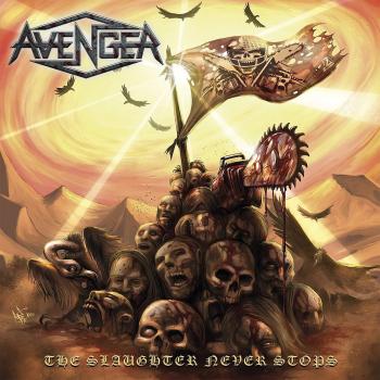 Avenger The Slaughter Never Stops - Red - Sealed 2018 UK vinyl LP BOBV557LP