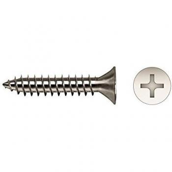 Celo 9X48257982 - Tornillo Rosca Chapa Din 7982 Cabeza Avellanada Inpronta Ph Diámetro 4,8X25 Inox A2, 250 Unidades