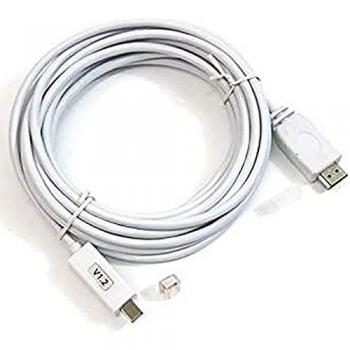 Cable Mini DisplayPort a HDMI Macho 5 Metros 1080p Blanco