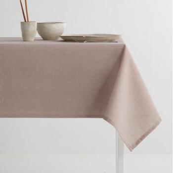 Mantel Antimanchas Liso de Algodón Combinado Loira Rosado 140x200 cm