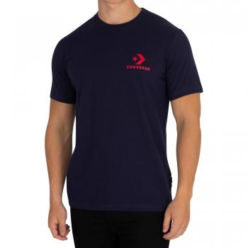 Converse Left Chest Star Chevron tee Obsidian - Camiseta, Hombre, Azul