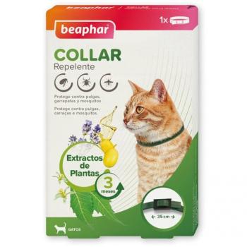 Beaphar Bio Band Collar Antiparasitario Natural con Extracto de Margosa para Gatos 35cm