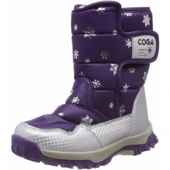 Saguaro ninos botas de nieve impermeable bota de invierno zapatos calientespurpura37 eu