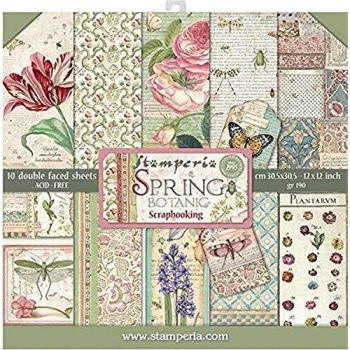 STAMPERIA Spring Botanic-Bloc de Papel