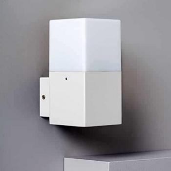 Aplique de Pared Exterior de Aluminio Blanco Domus LED 1 Bombilla 60W
