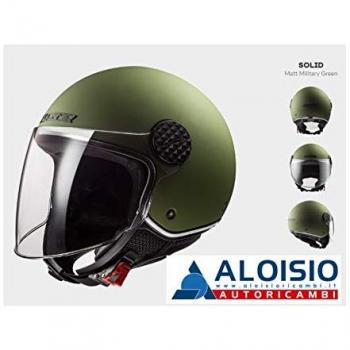 LS2 Casco de moto OF558 SPHERE LUX MATT MILITARY Verde, Verde, S