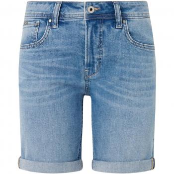 Pepe Jeans - Short de mujer vaquero fit slim de efecto desgastado