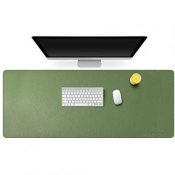 Mydours Alfombrillas de Ratón de Cuero de la PU, 115 x50cm Estera Impermeable del Juego de la Escritura del Escritorio del cojín de Escritorio para la Oficina/el hogar