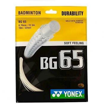 Yonex - Bg 65 10mts cordaje badminton, color natural