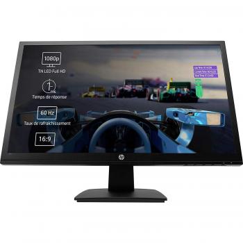 Monitor HP 27o de 27 pulgadas, LED Full HD, Resolución 1920x1080, Tiempo de Respuesta 1ms, VGA y HDMI, Color Negro
