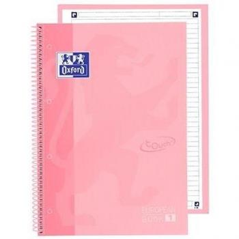 Cuaderno Oxford European Book School Rosa claro A4 5 Piezas