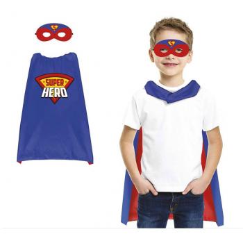CONJUNTO INFANTIL SUPER HEROE CAPA Y ANTIFAZ GUIRCA