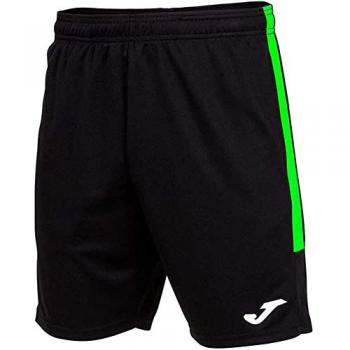 Joma Eco Championship Men's Bermuda Shorts Black Fluorescent Green