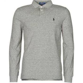 Polo Ralph Lauren Camisa Polo Ajuste Recto de Algodón Básico Malla con Logo Pony para Hombre en Gris