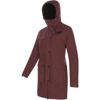 Parka Trangoworld Riviera Termic para mujer en color granate