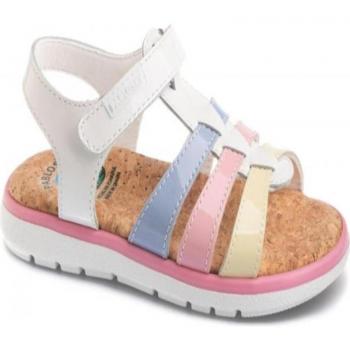 Sandalias abiertas de niña Pablosky modelo 422409 de piel color blanco