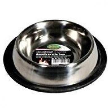 Comedero Antideslizante de Acero Inoxidable para Perros y Gatos 11 cm, 0,25 L