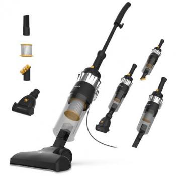 Newlux InfinityPower V900 Aspirador Vertical con Cable 2 en 1 Petfriend Negro, 800W, Depósito de 2L, Succión de 16.5 Kpa, Triple Sistema de Filtrado (Filtro HEPA