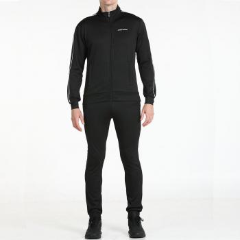 Chándal de hombre John Smith Justa en color negro con bolsillos y detalles en poliéster - Conjunto deportivo completo