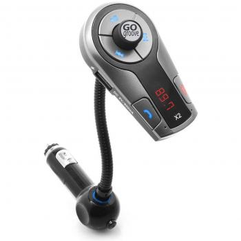 Gogroove FlexSMART X2 Bluetooth In-Car FM Transmitter w/ USB Charging - Black