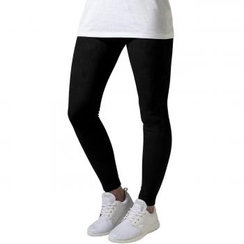 Urban Classics Ladies Imitation Suede, Leggings para Mujer, Negro