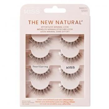 Kit de Pestañas Postizas KISS - Multipack Natural 01 con Pendientes Perla