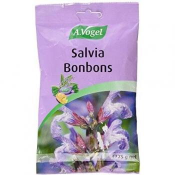Salvia Bonbons | Caramelos rellenos de salvia, miel pura y acerola | 75 gr | A.Vogel