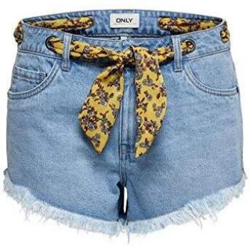 Only 15182083 Pantalones Cortos Mujer Azul Claro 28