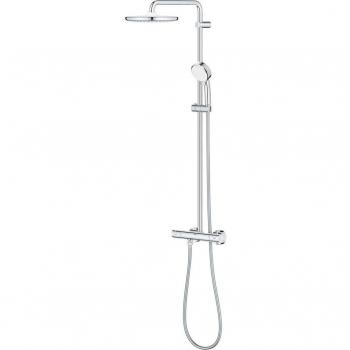 Grohe Tempesta Cosmopolitan System 250 Wall-Mounted Shower System with Thermostat and Safety Mixer