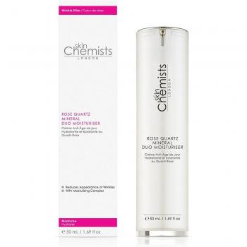 Skin Chemists - Mineral Duo Moisturizer con Rose Quartz, Crema Hidratante Antiedad de 50 ml para Mujer