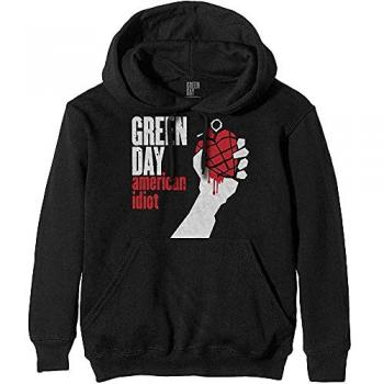 Green Day American Idiot Black Hoodie - Size L - 60% Cotton, 40% Polyester