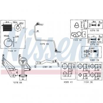 Kit de montaje de turbocompresor NISSENS 9300911 para CITROËN: Xsara Picasso, C4, C3, C4 Picasso, Berlingo, C2, C5, C3 Picasso,