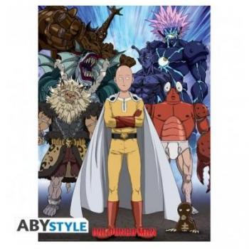 Poster One Punch Man - Saitama Vs Villains (52x38)