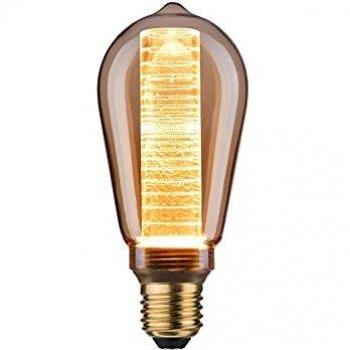 Bombilla LED Vintage ST64 Inner Glow 4W E27 dorada con anillo interior, 230 lm, luz cálida (1800 K)