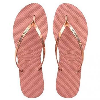Havaianas Women's You Metallic Flip-Flops in Crocus Rose