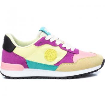Deportivos XTI para niña multicolor, zapatilla infantil textil combinado, modelo 150154