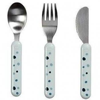 Done to Deer Dreamy Blue Dots - Cubertería
